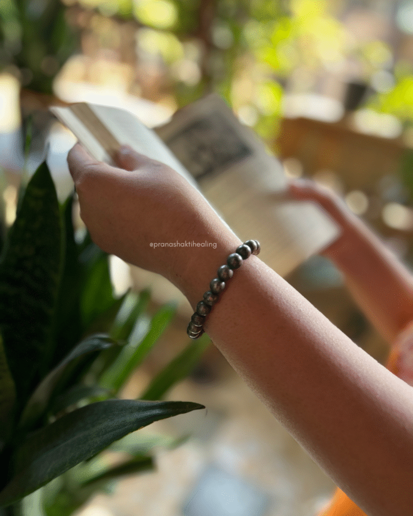 Energized Pyrite Bracelet, available at Prana Shakti Healing and Wellness