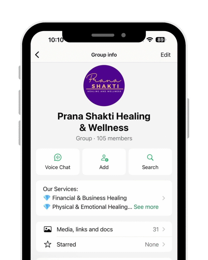 Daily healing and spiritual wellness support community India – Prana Shakti Healing and Wellness